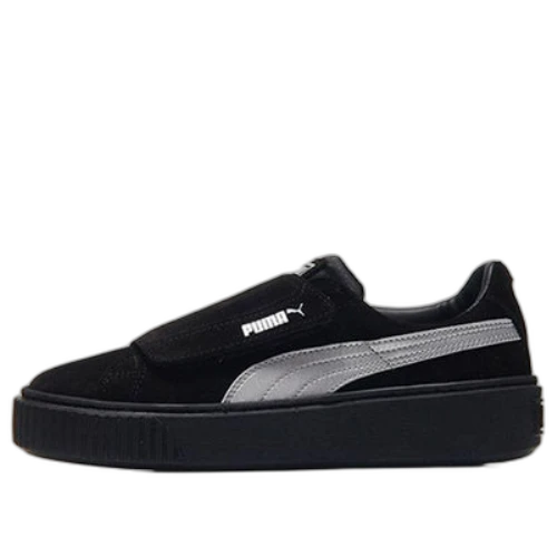 PUMA Platform Strap Satin Shoes Black (Women's)