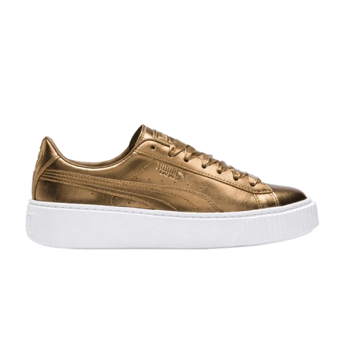 PUMA Basket Platform Luxe 'Gold' (Women's)