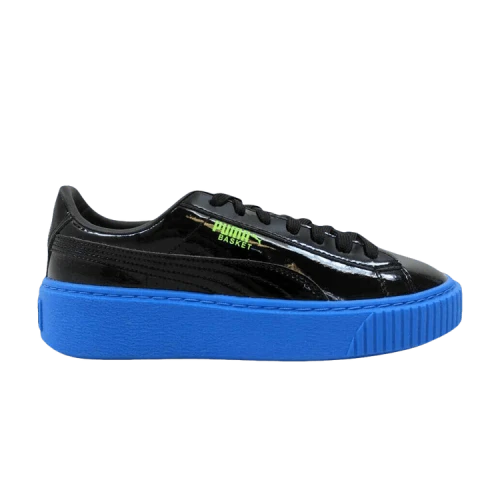 Puma Basket Platform Block Jr 'Black Plat Blue'
