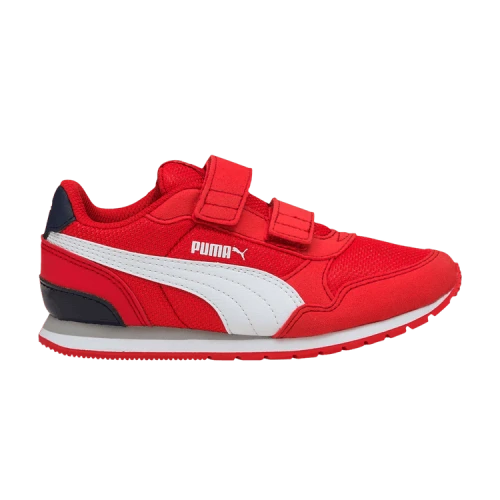 PUMA ST Runner V2 Mesh AC Little Kid 'High Risk Red'