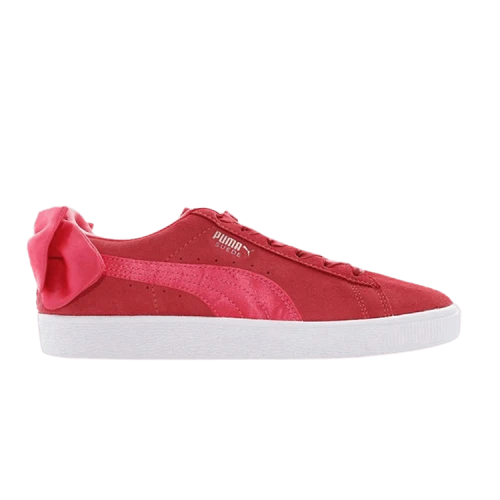 (GS) PUMA Suede Bow 'Red White'