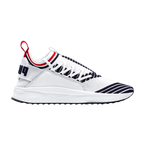 PUMA Evolution Tsugi Jun Sport Stripes Low Running Shoes Black/White