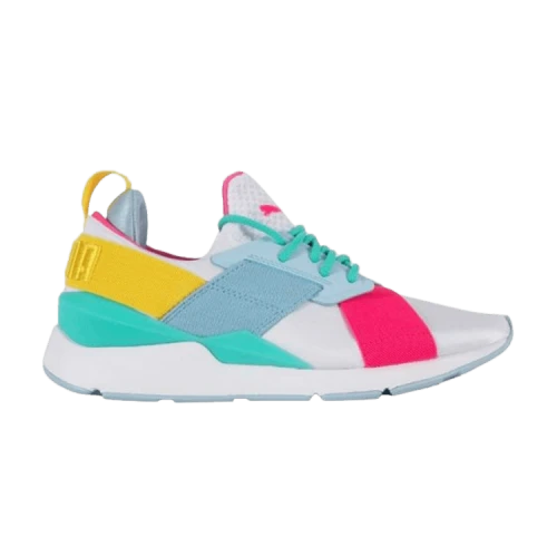Puma Muse J 'White Teal Pink'