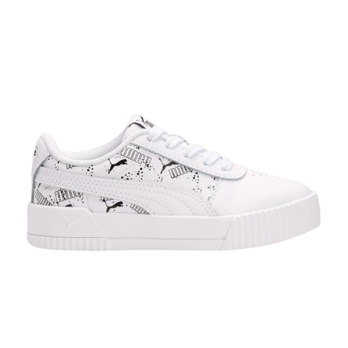 Puma Carina Hand Drawn Little Kid 'Black White'
