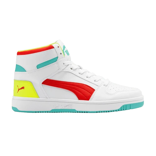 PUMA Rebound LayUp 'White High Risk Red'