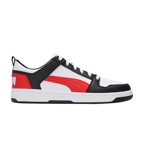 PUMA Rebound LayUp Low SL 'White Poppy Red'