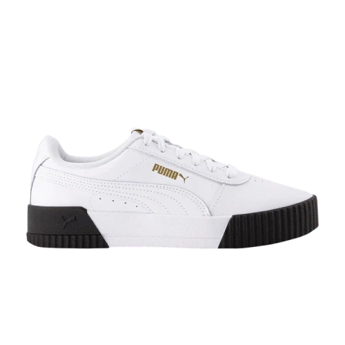 PUMA Carina Leather 'White Black' (Women's)