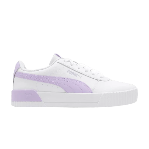 PUMA Carina Leather 'White Light Lavender' (Women's)