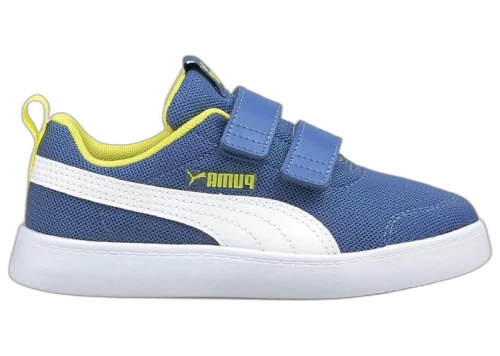 Puma Courtflex V2 Mesh Bright Blue White Neon (PS)