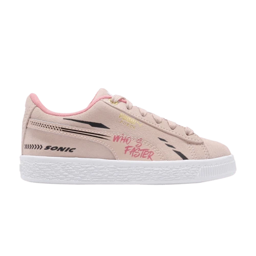 PUMA Sonic The Hedgehog x Suede Jr 'Who's Faster - Rosewater'
