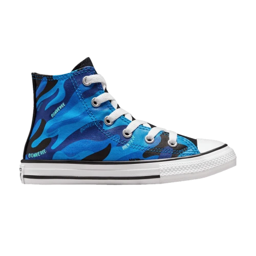 Converse Chuck Taylor All Star High PS 'Hybrid Camo - Kinetic Blue'