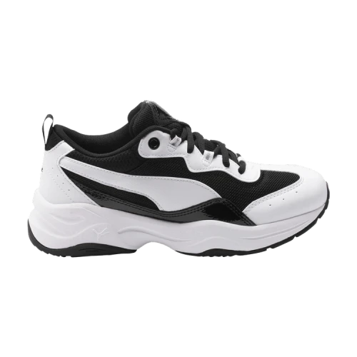 PUMA Cilia Patent White/Black (Women's)