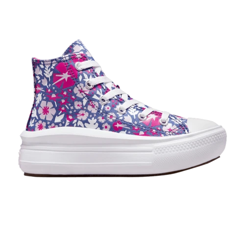 Converse Chuck Taylor All Star Move Platform High PS 'Paper Floral - Washed Indigo'
