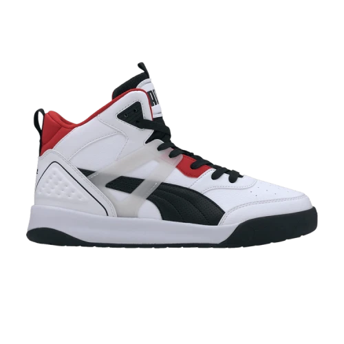PUMA Backcourt Mid 'White Black Red'