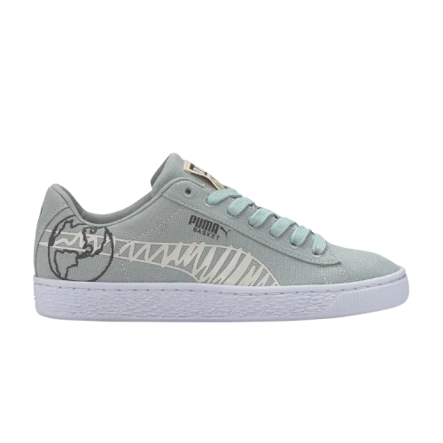 (GS) PUMA Basket Canvas Winter 'Time 4 Change - Aqua Grey'