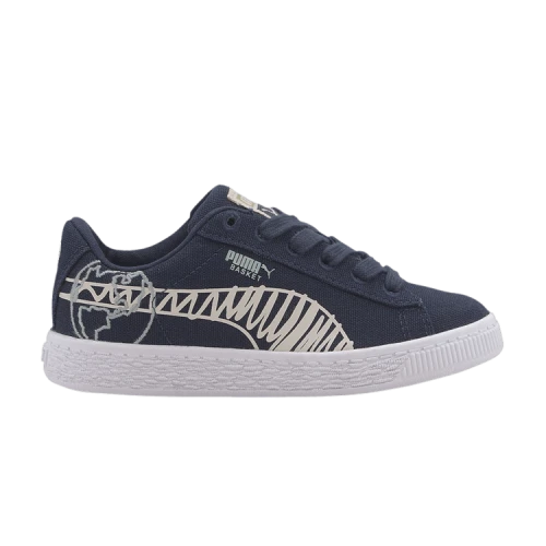 (PS) PUMA Basket Canvas Winter 'Time 4 Change - Peacoat'