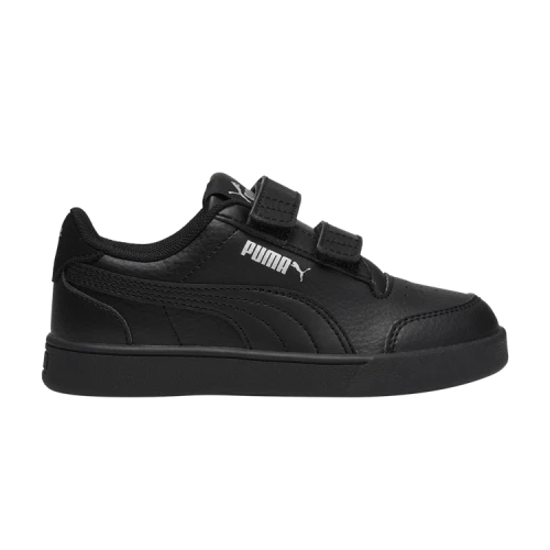Puma Shuffle Velcro Little Kid 'Black Silver'
