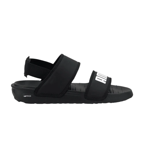 (GS) PUMA Soft Sandal 'Black White'