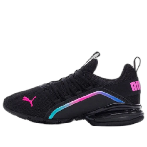 PUMA Axelion Mesh Fade 'Black/Luminous Pink' (Women's)