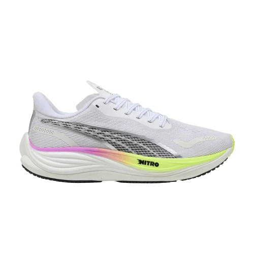 PUMA Velocity Nitro 3 'White Pure Magenta Yellow Alert'