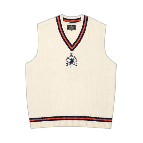 Palace x Beams Plus Cable Vest 'White'