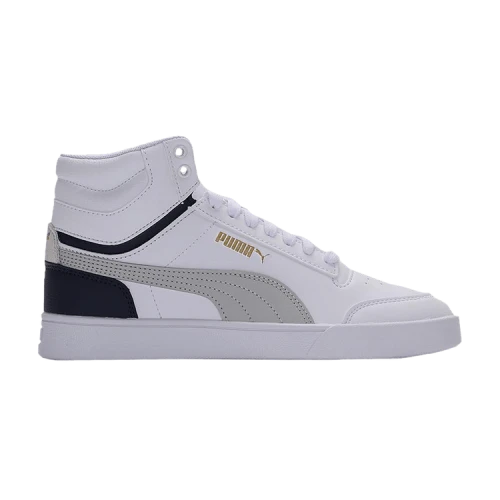 PUMA Shuffle Mid 'White Grey Peacoat'