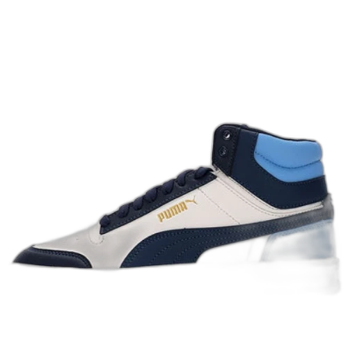 PUMA Shuffle Mid Mid Tops Casual Skateboarding Shoes Unisex Blue White