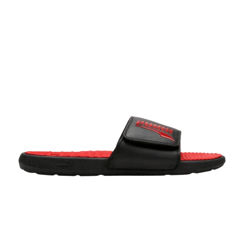 PUMA Cool Cat Formstrip Slides 'Black High Risk Red'