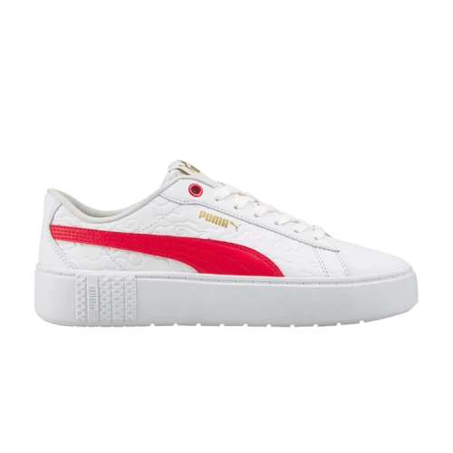 PUMA Smash Platform V2 'Celestial - White High Risk Red' (Women's)