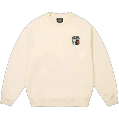 Palace x Beams Plus Graphic Crew 'Whisper White'