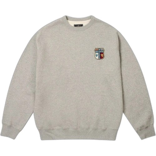 Palace x Beams Plus Graphic Crew 'Grey Marl'