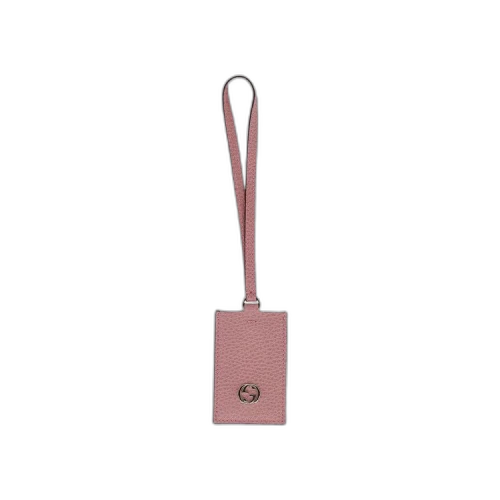 Gucci Leather Luggage Tag 'Pink'