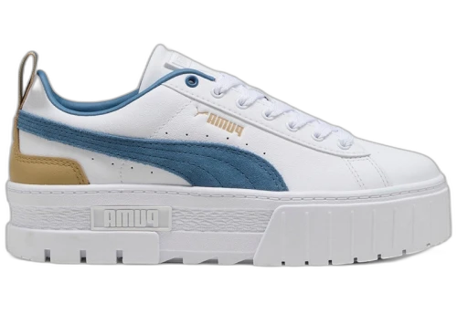 Puma Mayze Leather White Blue Horizon (Women's)