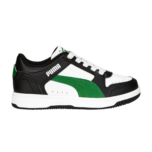 (PS) PUMA Rebound Joy Low 'Black White Green'
