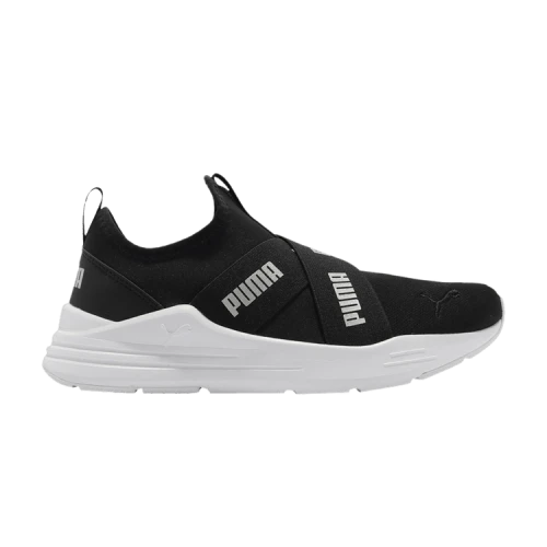 PUMA Wired Run Slip-On 'Black Silver' (Women's)