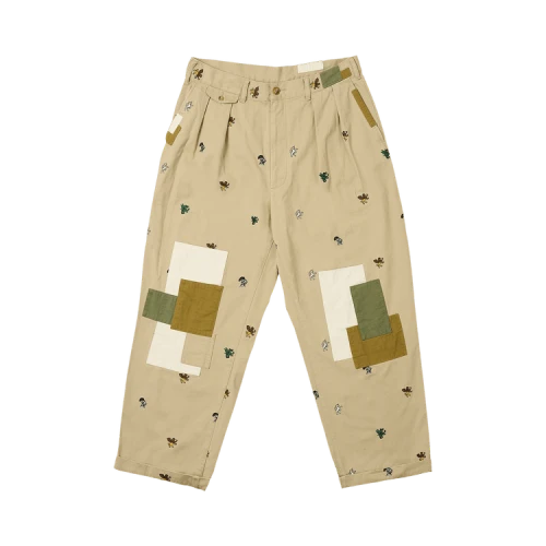 Palace x Beams Plus Pleated Twill Trousers 'Beige'