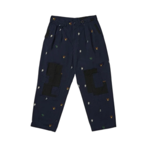 Palace x Beams Plus Pleated Twill Trousers 'Navy'