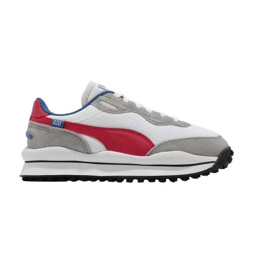PUMA Style Rider Play On SD Mesh 'White Scarlet'