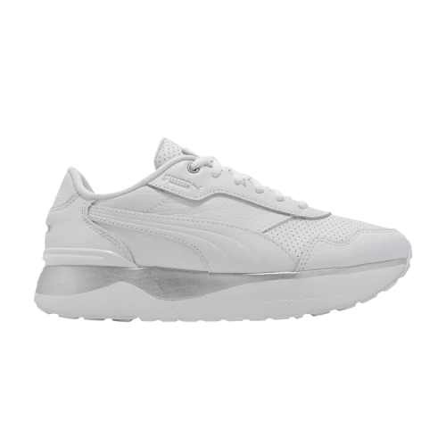 PUMA R78 Voyage Premium Leather 'White Silver' (Women's)