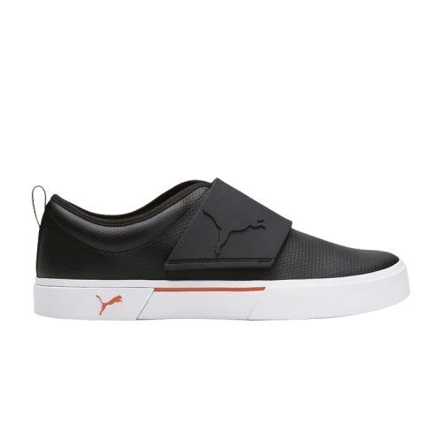 Puma El Rey II Slip-On Perf Leather Black Chili Powder