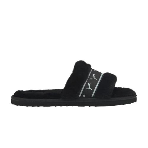 PUMA Fluff Remix Slide 'Black White' (Women's)