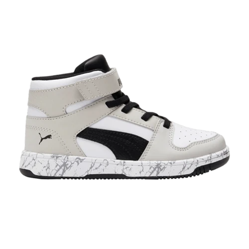 Puma Rebound LayUp Mid Little Kid 'Grey Violet Black'