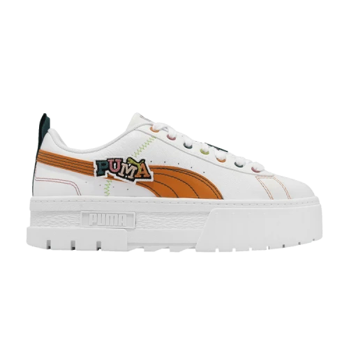 PUMA Mayze Pierced 'White Orange Brick' (Women's)