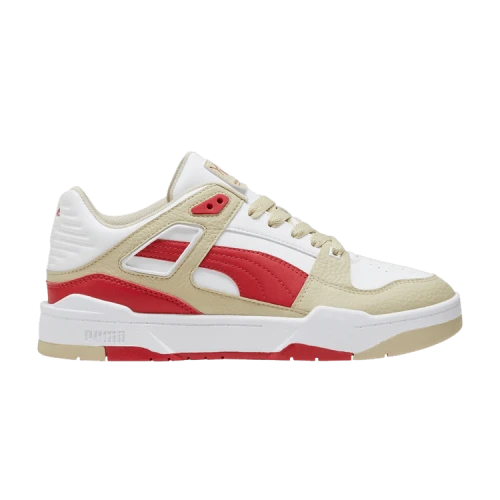 PUMA Slipstream Leather 'White Putty Red'