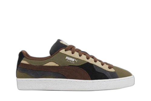PUMA Suede 'Camowave - Olive Chestnut Brown'