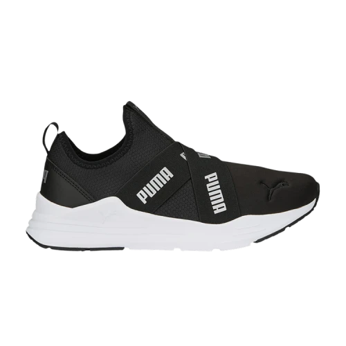 PUMA Wired Run Slip-On 'Metallic - Black Silver' (Women's)