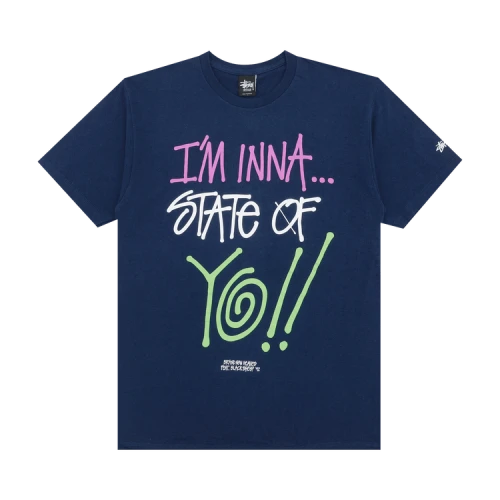 Stussy State Of Yo!! Tee 'Navy'