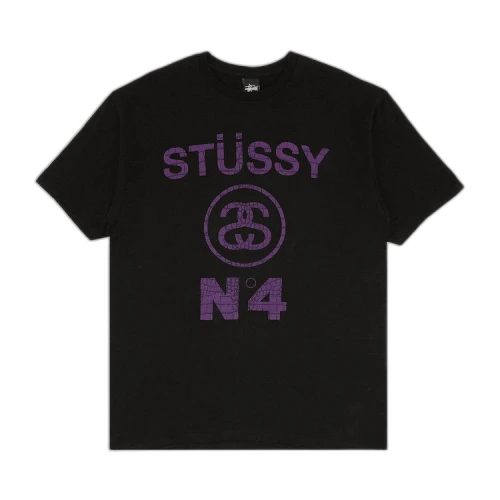 Stussy No.4 Croc Tee 'Black/Purple'