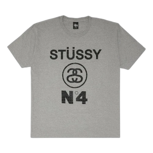 Stussy No.4 Croc Tee 'Grey/Black'