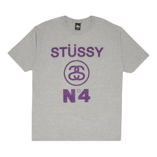 Stussy No.4 Croc Tee 'Grey/Purple'